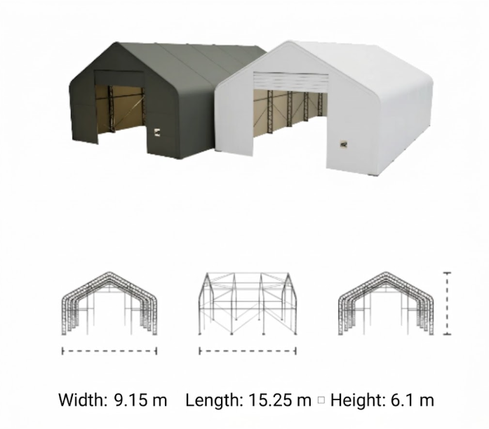9,15 m x 15,25 m x 6,1 m - slika 8